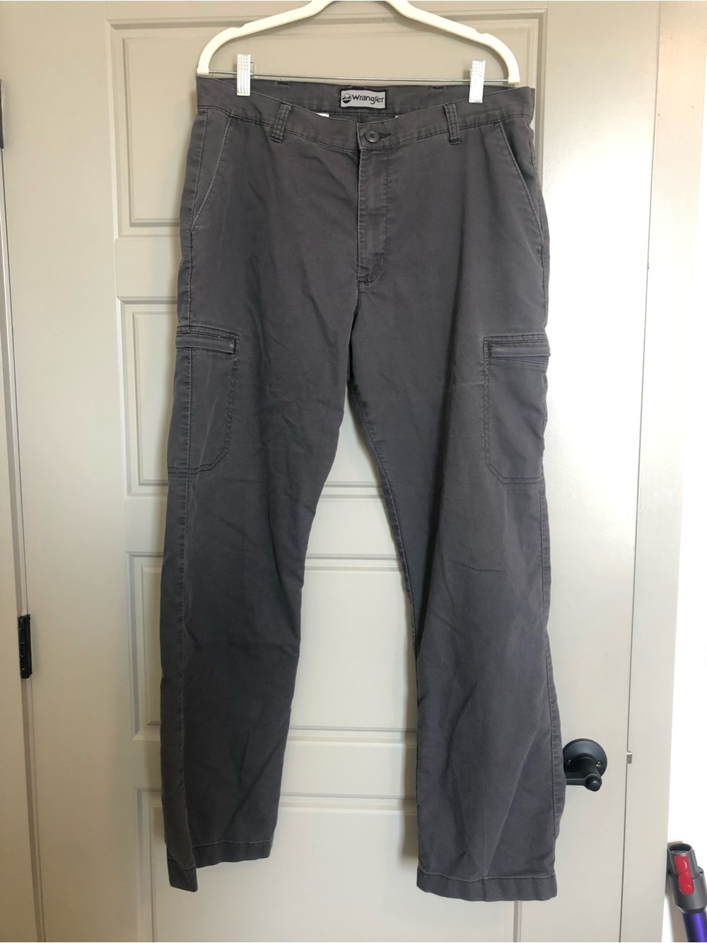 Wrangler Men's Charcoal Cargo Pants 34x32